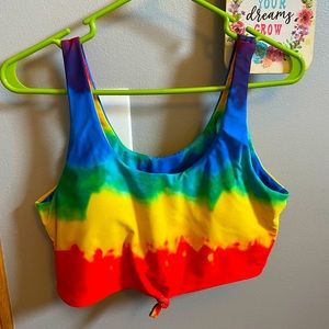 COPY - Tie dye Swim top M